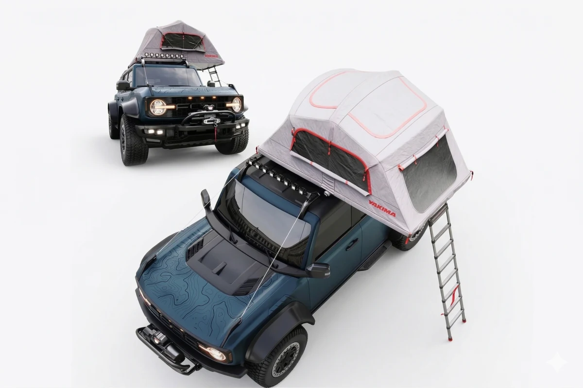 Modelo 3D STL - Ford bronco raptor rooftop tent — foto 3